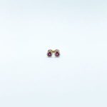 Aretes Gota Rubi Mini