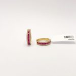 Arracadas Rubi y Diamantes