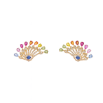 Aretes Abanico Rainbow