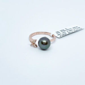 Anillo Perla y Mariposa #5.5