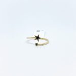 Anillo Estrella de Diamante Negro