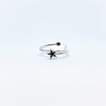 Anillo Estrella de Diamante Negro