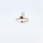 Anillo Estrella de Diamante Negro