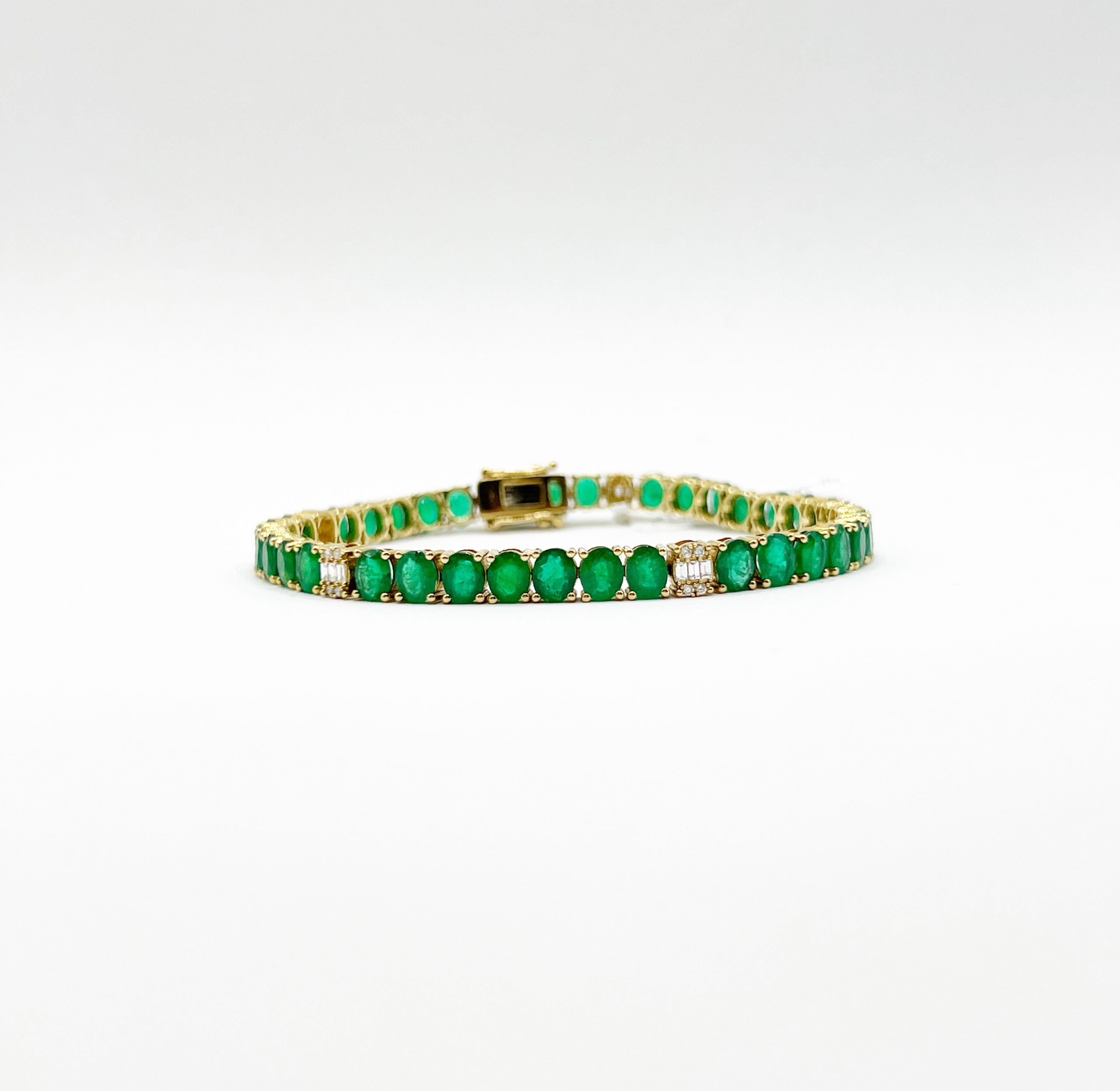 Pulsera de Esmeralda con Diamantes