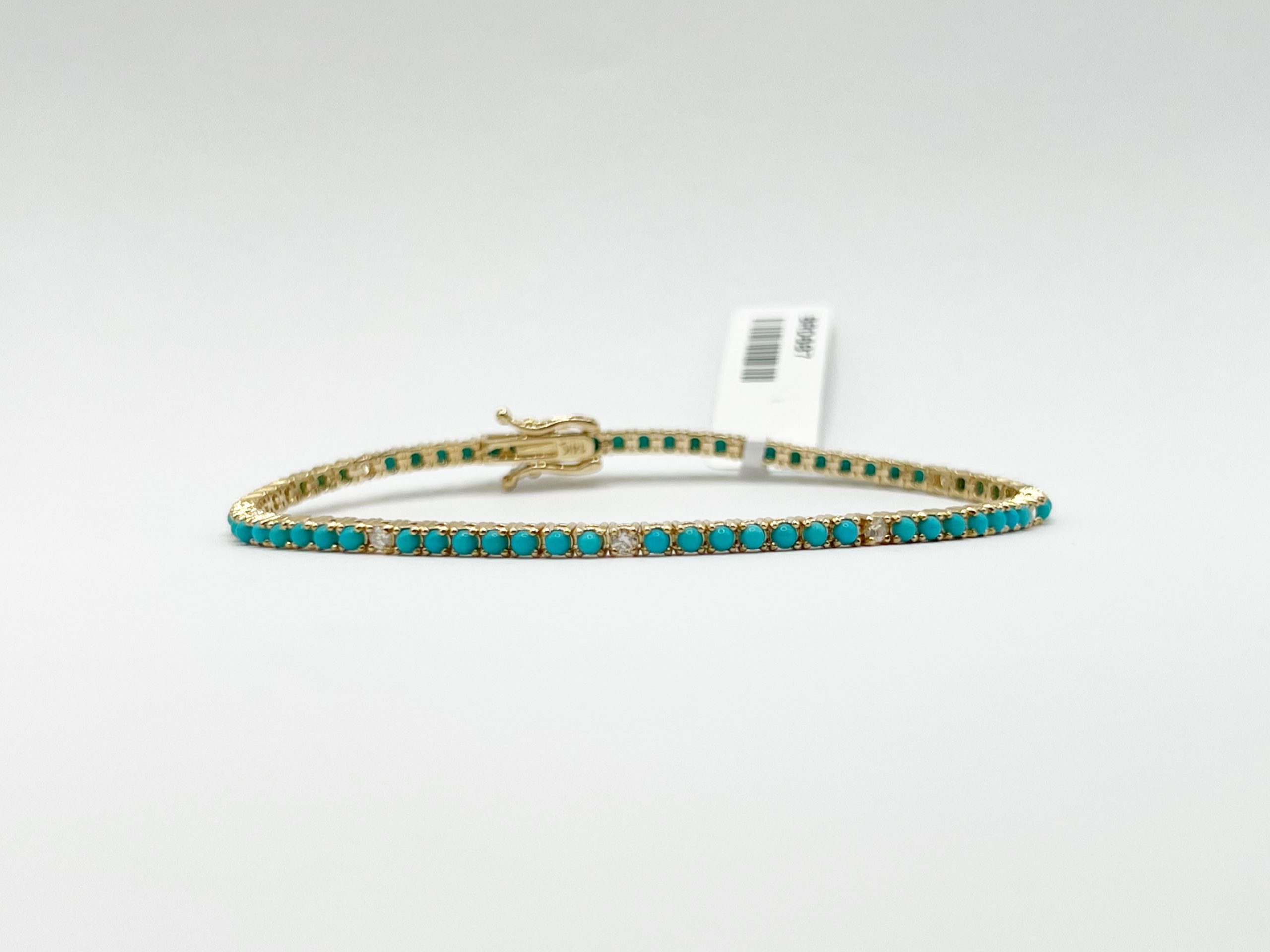 Pulsera Tennis Turquesa con Diamantes