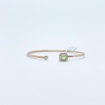 Brazalete Cuadro Peridoto con Diamantes
