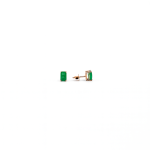 Aretes Solitario De Esmeralda