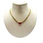 Gargantilla Cuadro de Rubi con Diamantes