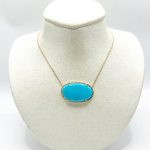 Collar Turquesa con Diamantes