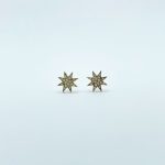 Aretes Estrella Con Diamantes