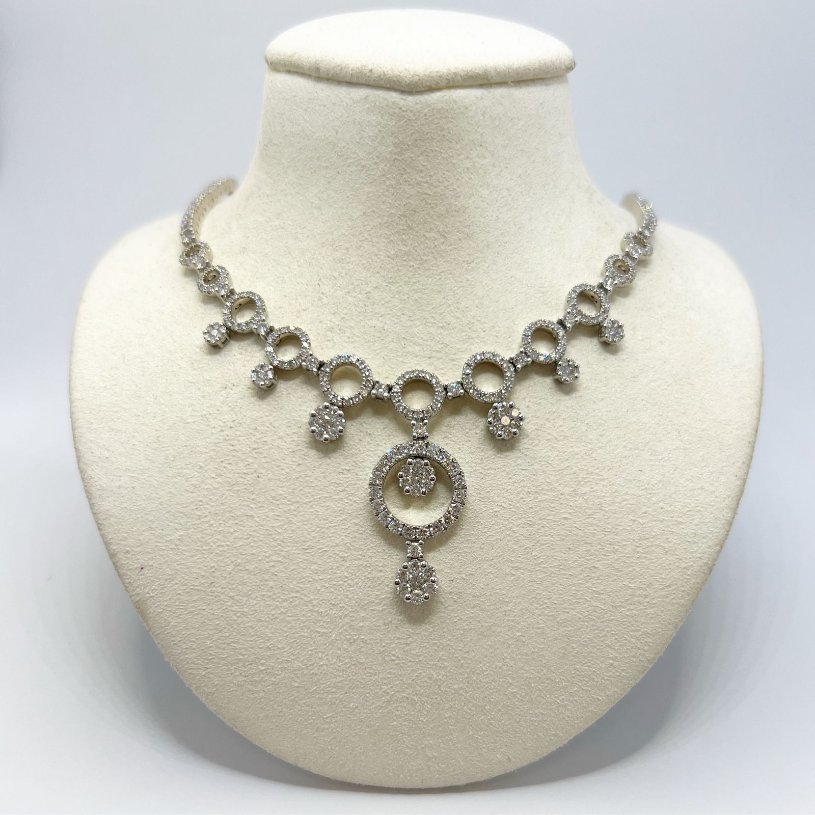 Gargantilla Circulos De Diamantes