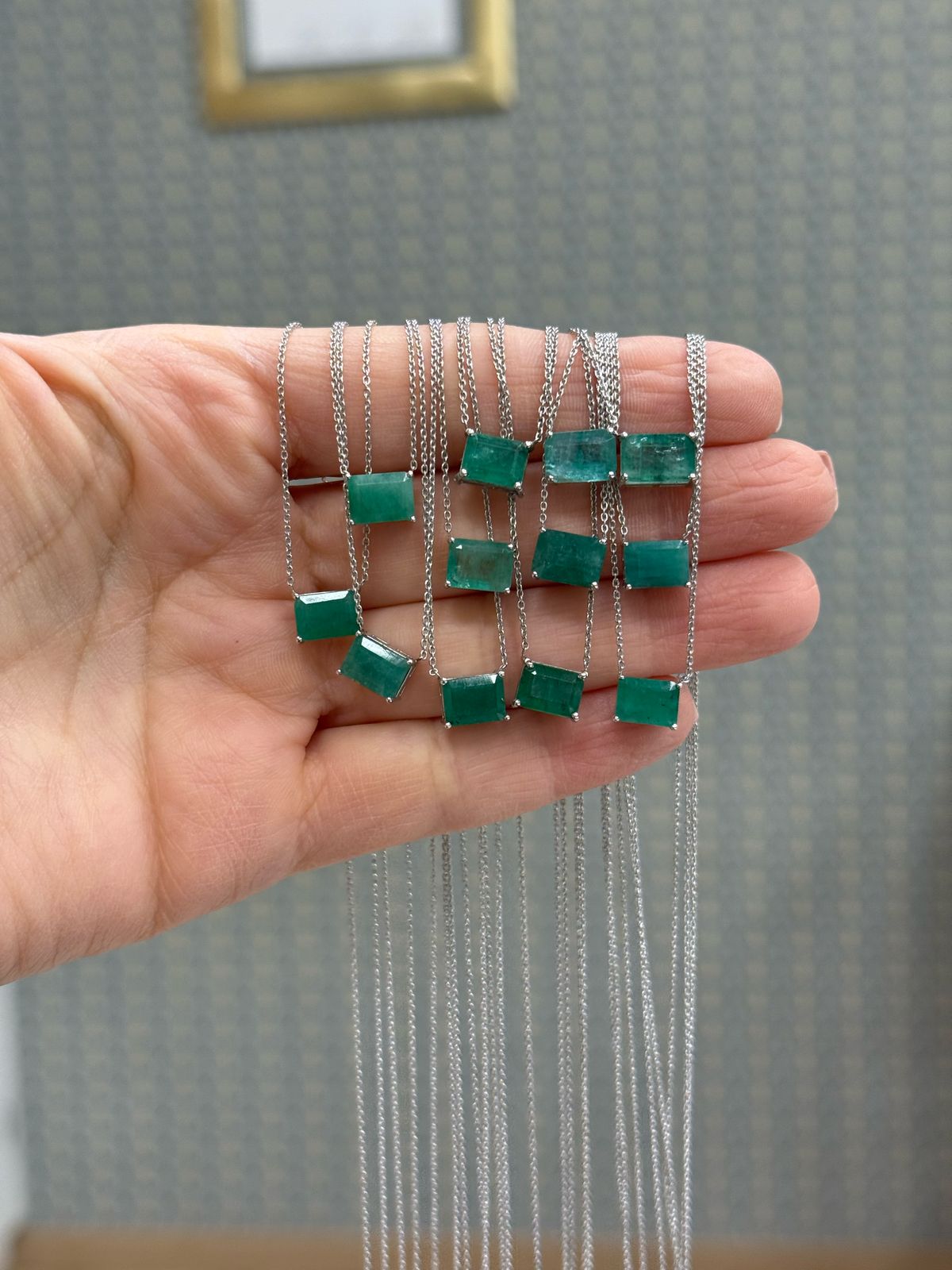 Collar Esmeralda Solitaria