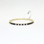 Pulsera Flexible De Zafiro Con Diamantes