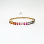 Brazalete Rainbow Con Diamantes