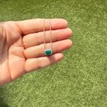 Collar Esmeralda Con Halo De Diamantes