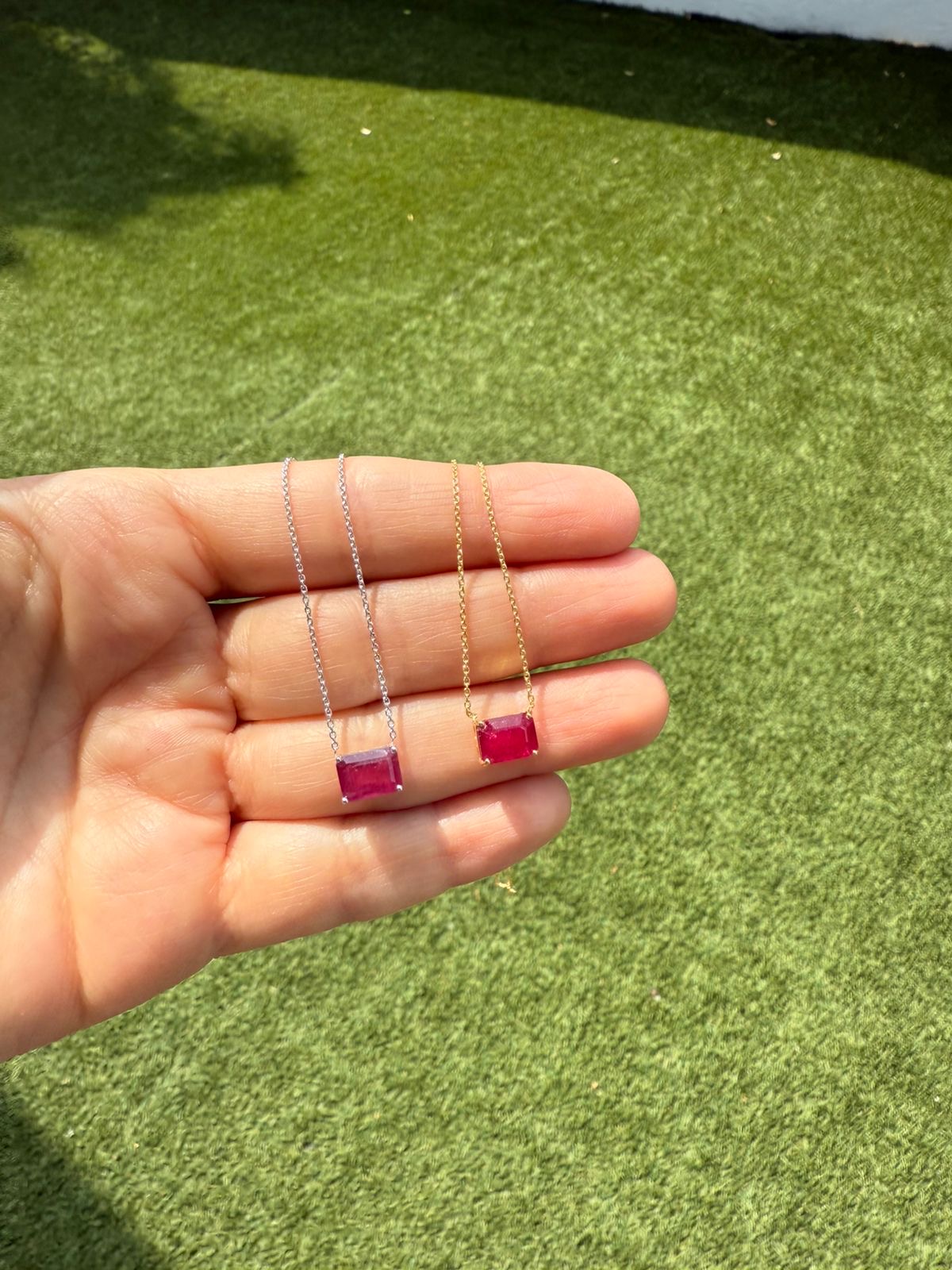 Collar Solitario De Rubi