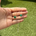 Collar Solitario De Esmeralda