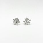 Aretes Cuadro De Baguettes y Gotas