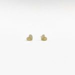 Aretes Corazon Con Diamantes