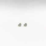 Aretes Corazon Con Diamantes