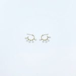 Arracada Con Perlas Colgando