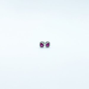 Aretes Gota Rubi Mini