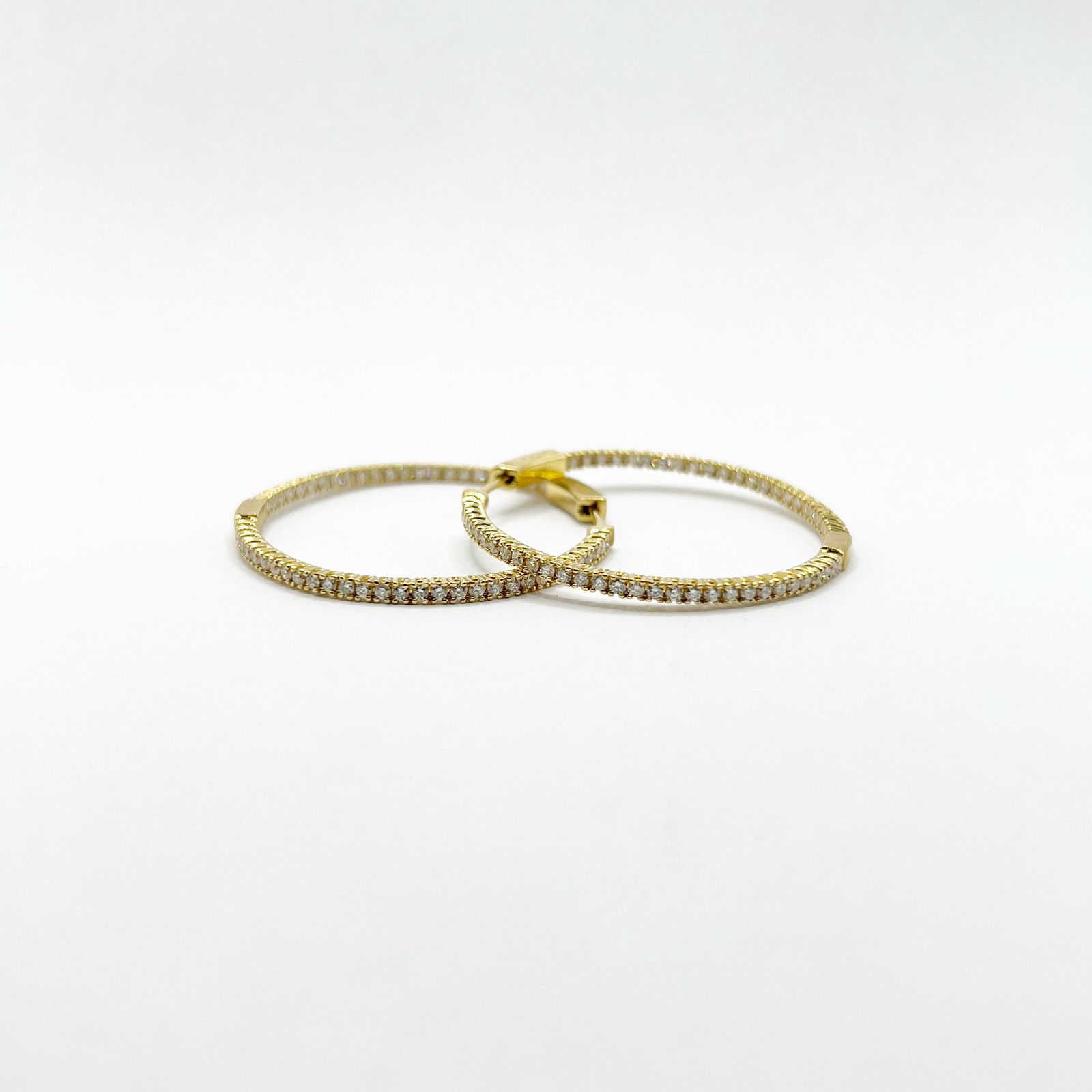 Arracada Flexible Con Diamantes