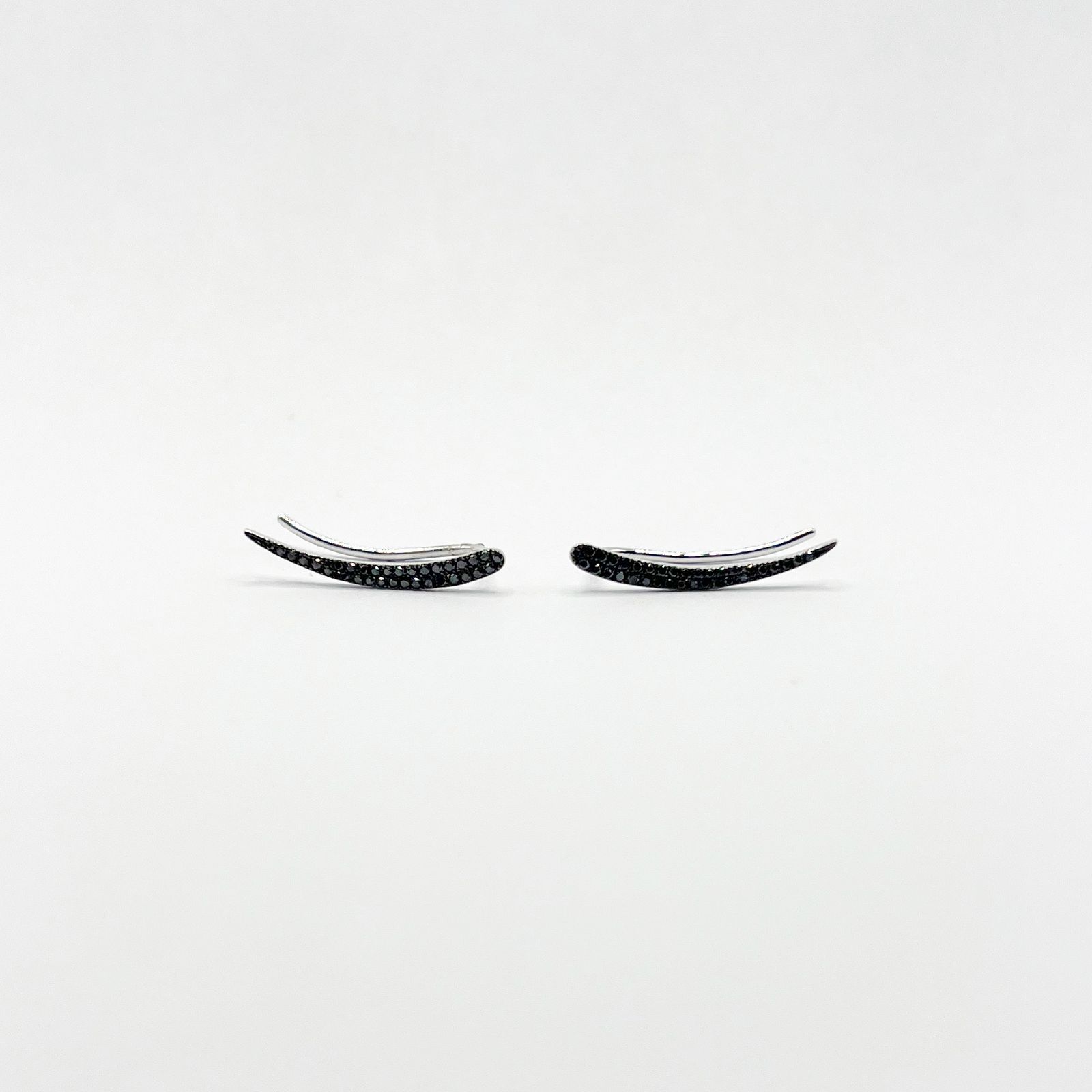 Aretes Climber Diamantes Negros