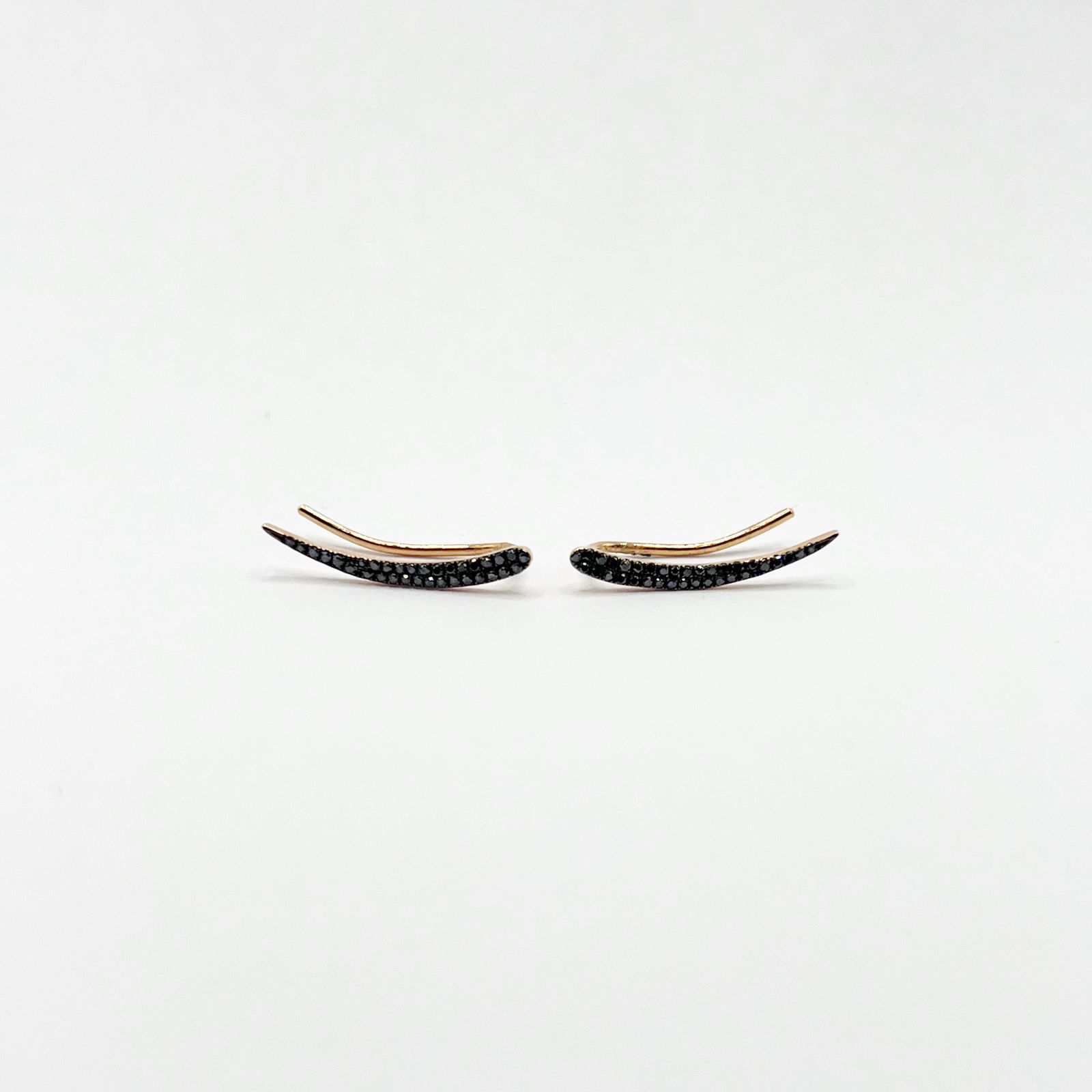 Aretes Climber Diamantes Negros