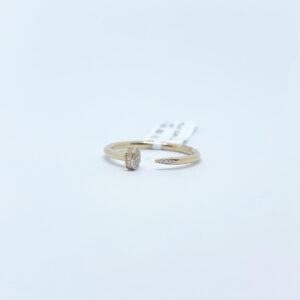 Anillo Clavo Con Diamantes