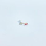 Anillo Esmaltado Con Diamante Baguette