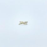 Anillo En X Con Diamantes