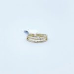 Anillo 3 Lineas Con Baguette