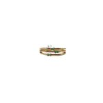 Anillo Triple Con Esmeraldas