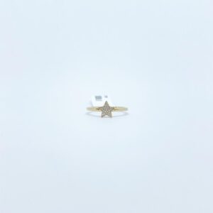 Anillo Estrella Con Diamantes