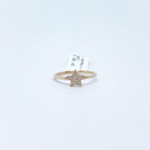 Anillo Estrella Con Diamantes