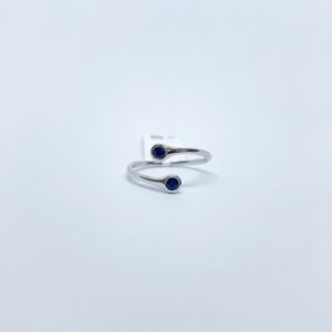 Anillo Doble Zafiro