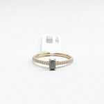 Anillo Diamante Negro Con Diamantes