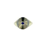 Anillo Redondo Con Zafiro