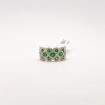 Anillo Esmeraldas y Diamantes