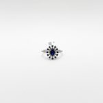 Anillo Zafiros y Diamantes