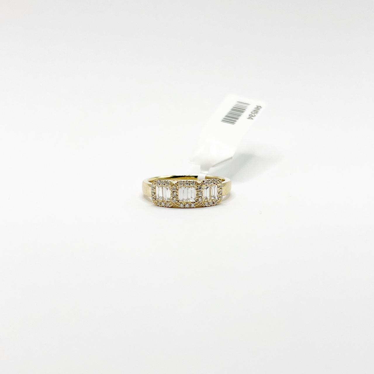 Anillo Diamantes De Baguettes