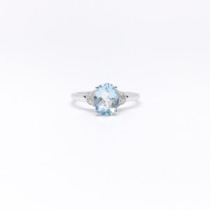 Anillo Aguamarina Oval