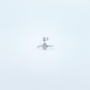 Anillo Gota Con Diamantes