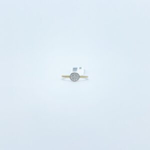 Anillo Con Circulo Pave