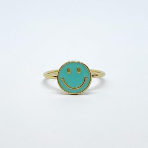 Anillo Happy Face Esmaltado