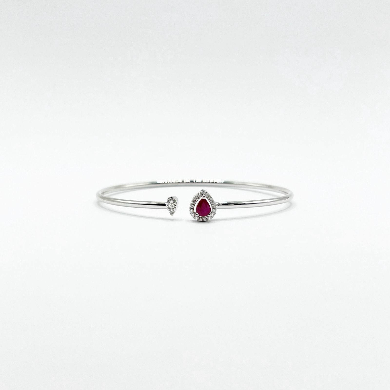 Brazalete Gota De Rubi y Diamantes
