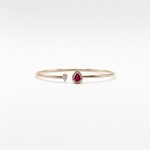 Brazalete Gota De Rubi y Diamantes