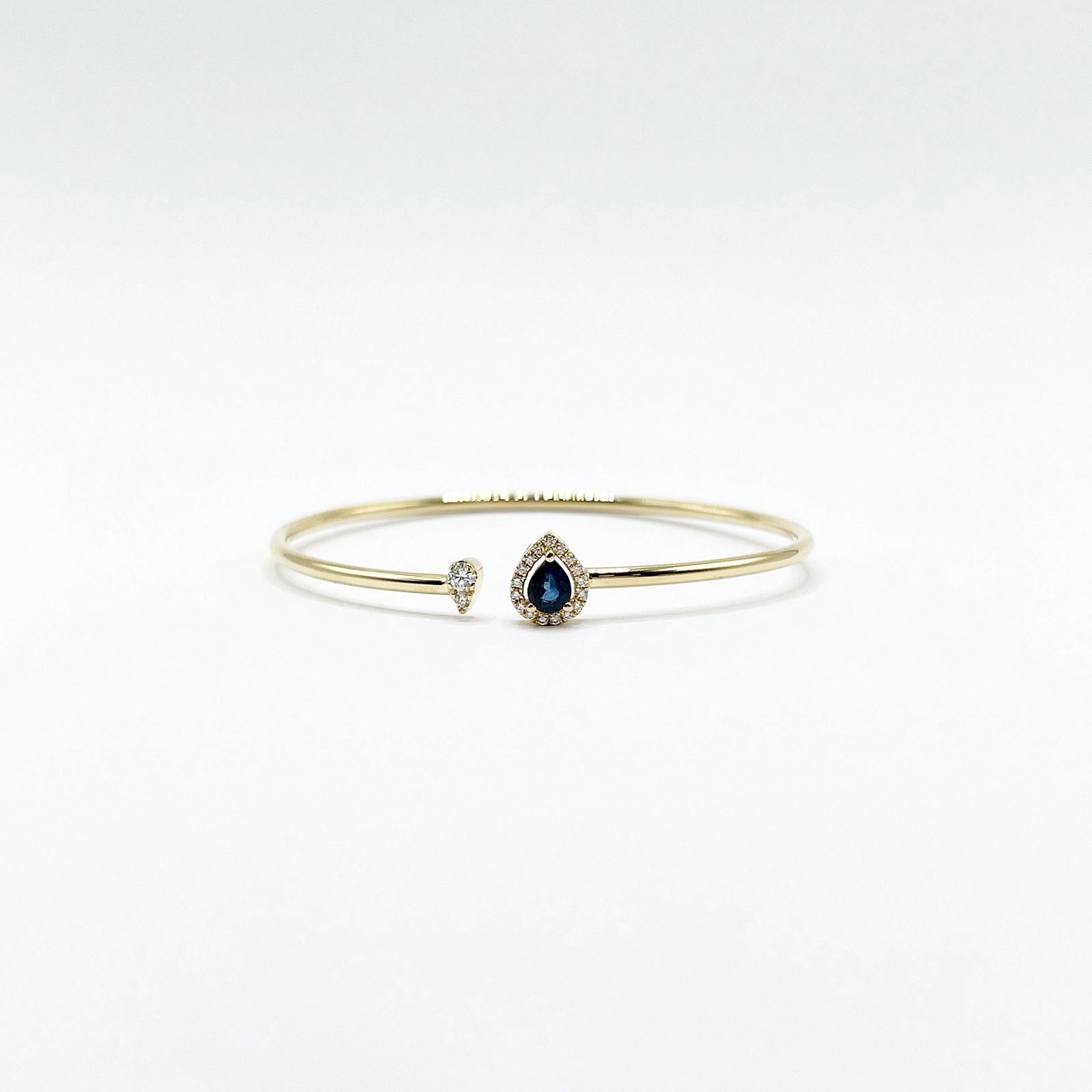 Brazalete Gota De Zafiro y Diamantes