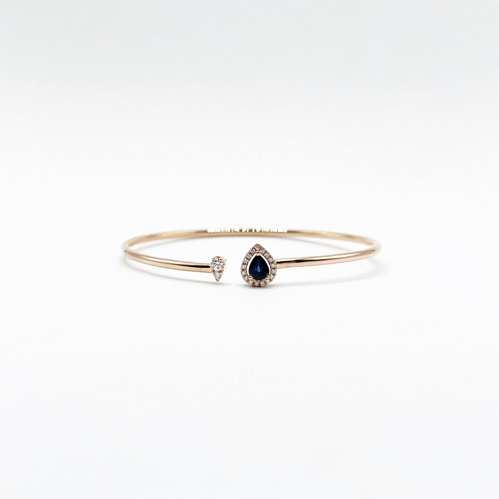 Brazalete Gota De Zafiro y Diamantes